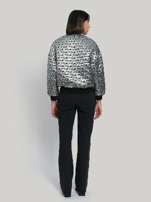 BOMBERS MATELASSÉ ARGENT