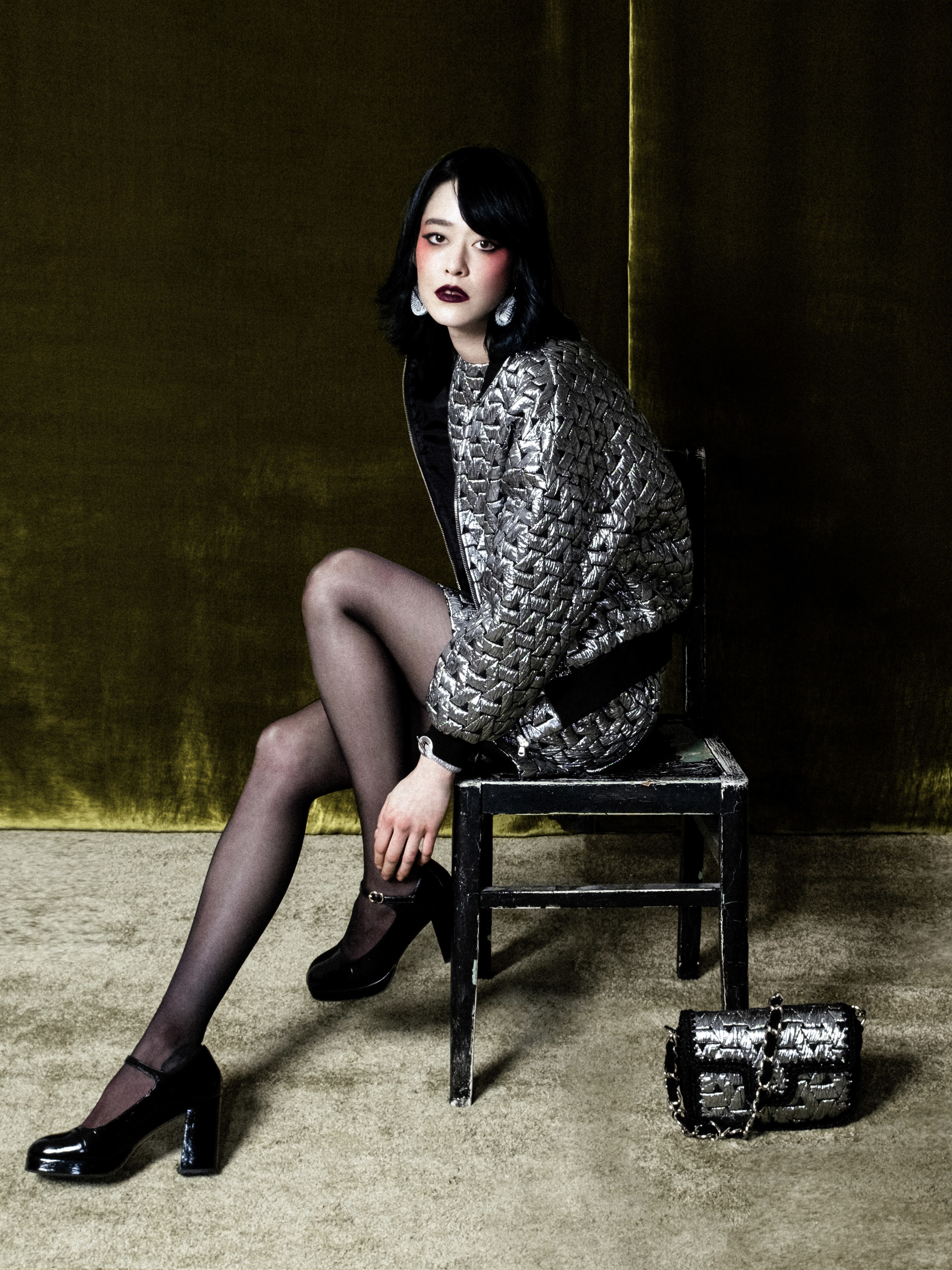 BOMBERS MATELASSÉ ARGENT