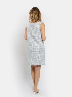 ROBE NACRE SANS MANCHES 